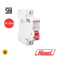 Himel MCB 1P 50A MCB Breaker 1 Pole C 4.5kA 50Amp SNI HDB3WL1C50 Himel