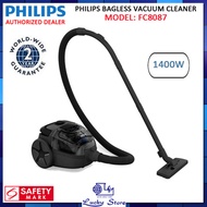 PHILIPS FC8087/61 1400W BAGLESS VACUUM CLEANER. 2 YEARS WARRANTY FC8087 SINGAPORE SAFETY MARK