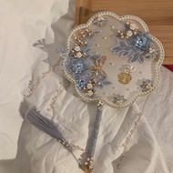 Bridal Fan Wedding Group Fan Blue Xiuhe Clothing Xi Fan Photography Decoration Fan