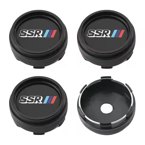 4PCS OD 66MM / ID 62MM Cap For Rims SSR XXR VIP LEHR MEISTER Emblem Wheel Center Cap Sport Car Logo