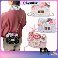 LYCOTTEᵐʸ Girls Mini Handbag  Kids Children Princess Pearl Messenger Bag Baby Princess Crossbody Bag