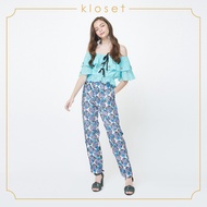 KLOSET Printed Pants (SH18-P006) กางเกงขายาว พิมพ์ลาย