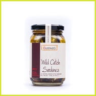 ✭ 100% ❁ Gustazo Wild Catch Sardines Spicy in Extra Virgin Olive Oil 250g (Pack of 3)