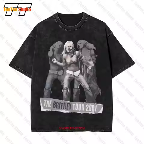 2001 Britney Spears Vintage Original Concert Tour Vintage Oversized T-Shirt 1990'S 90'S Y2K Pop Rock