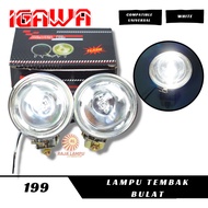 LAMPU DEPAN HARLEY UNIVERSAL TWIN/REFLEKTOR DOUBLE PISAH