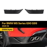 Real Dry Carbon Fiber Rear Splitter for BMW X6M Series F96/F96 LCI OEM Style 2020-IN 2Pcs/Set