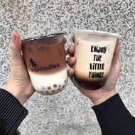 Combo of 200 gourd cups 400ml U-shaped without lid plastic cup