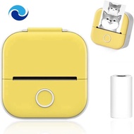 Mini Pocket Printer Yellow Plastic Portable Instantly Sticker Printer Premium Printer Sticker Maker Pocket Thermal Printer