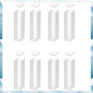 Quartz CuvetteSpectrophotometer Cuvettes 10 mm Path Length 45mm Height 3.5 ML Capacity - 8 PCS