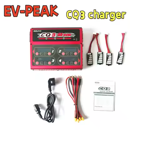 EV-PEAK charger CQ3 balanced charging drone lithium battery 4-channel independent charging 6S 100W m