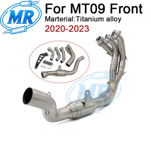 For YZF MT09 R9 FZ09 XSR900 Tracer 9 900 GT 2020-2023 Year Motorcycle Exhaust Front Pipe Connect Tub