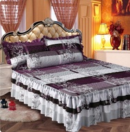Cadar Shop 4-in-1 Ropol Fitted Bedsheet Floral Design (Queen / King ) BY_9128