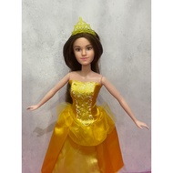 Preloved barbie emma watson belle mini doll original hasbro disney beauty and the beast
