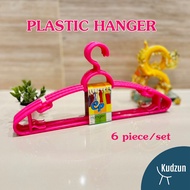 Kudzun ไม้แขวนเสื้อ พลาสติกหนา แพค 6 ชิ้นไม้แขวนเสื้อ#303เกรด A Kudzun
