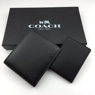 short wallet men half-fold wallet lychee leather spot A74974