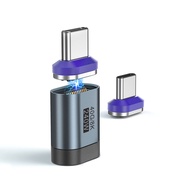 USB4.0 240W Type-C to Type-C Magnetic Adapter 24Pin Thunderbolt 4 Fast Charge Magnet Converter Cabl