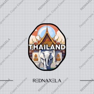 Country Thailand Vinyl Sticker 1 Outdoor Travel Suitcase Sticker Waterproof Sticker