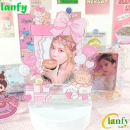 LANFY Idol Card Display Stand, Waterproof Dustproof Card Protective Case, Creative Korean Transparent INS Photo Frames Fans
