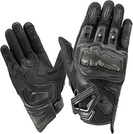 RS TAICHI RST465 RST465 Motorcycle Riding Gloves, Spring and Summer, Mesh Breathable, Touch Panel Compatible, Built-in Protector, Carbon WRX PRO Air Gloves, All Black, L