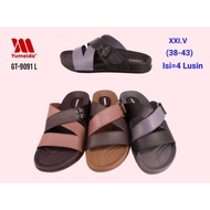 CODE B28L Men's Sandals 991 KARETRUBBER Slip On 3 Stripes Super Premium Yumeida
