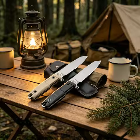 Task C Compact Straight Knife N690 Steel Multi-Functional Outdoor Backpack Knife with Protective K S