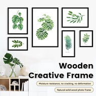 Ikea Flat A3 A4 Black Picture Frame Composite Wood with Shatterproof Glass Horizontal/Vertical Wall 