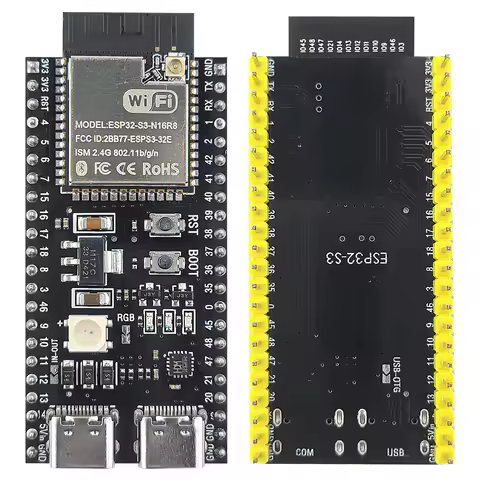 ESP32-S3 Development Board with 2.4G Wifi BT Module for AI IOT DIY ESP32-S3 N16R8 MCU 44Pin Type-C S