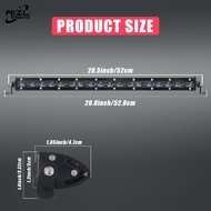 LED Light Bar 6D Reflector  20 นิ้ว ไฟLEDเดี่ยวแถวจุดน้ำท่วมCombo Beam Light Offroad Car4X4