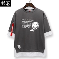 V for Vendetta หน้ากากแฮกเกอร์ คอตตอน แขนสั้น 5 ส่วน แขนสั้น 5 ส่วน สำหรับผู้ชาย ลำลอง ฤดูร้อน 2020 