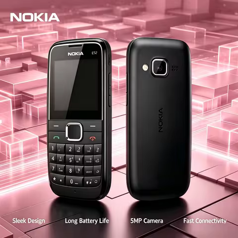 The Nokia E52 3G ultra-thin straight-bar key phone has an extremely strong standby time