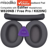 Replacement ear pads for Edifier W820NB, Free Pro, K820NC headphones  Pad telinga pengganti untuk fo