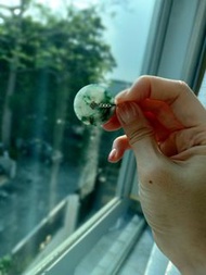 飄花翡翠 緬A 平安扣 厚裝 S925扣頭 有證書