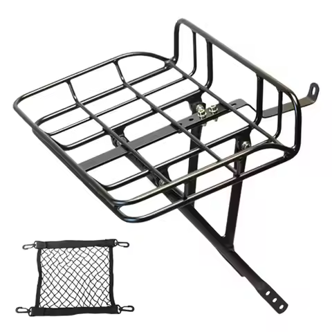 Front Bike Rack High Strength Bracket Cargo Carrier Bike Luggage Touring Carrier Racks For Biking Cy