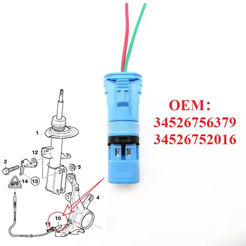 2 Pins ABS Wheel Speed Sensor Connector For BMW X5 E53 E65 E66 730i 740i 745i 750i E60 E63 E64 650i 