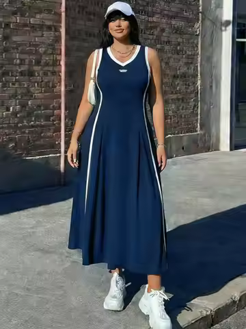 XL-4XL Plus Size Clothes Dresses Women Robes Spring Summer Loose Street Style Casual 3XL 4XL Big Siz