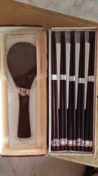 【我最便宜】(鳳山可面交) 名木手作著及勺子-紫檀木 筷子5雙，飯瓢 飯匙