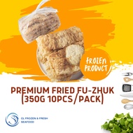 Premium Fried Fu-Zhuk / 酥情腐竹 (350g 10pcs/pack) | Frozen Food | Fried Fu Zhuk | Fried Fu Pei | Fried 