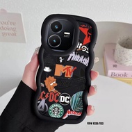 Case hp Vivo Y22 Y22S Y22T Y35 Y17S Y16 Y56 5G Y02S New Macaron Candy Color Silicone Casing Fashion 