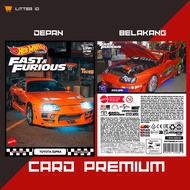 Custom Card Hotwheels Premium Toyota Supra MK 4