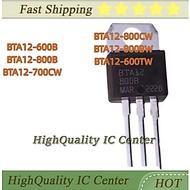 5PCS  BTA12-600B BTA12-800B BTA12-700CW BTA12-800CW BTA12-800BW BTA12-600TW BTA12 TO-220 Triac MOS f