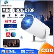 Mini Projector with WiFi and Bluetooth 4K Support Smart Portable Projector Auto Keystone Air Mouse