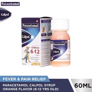 CALPOL Paracetamol Orange Flavor  6-12 years old 60ml