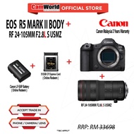 CANON EOS R5 MARK II BODY + RF 24-105mm F2.8L S USMZ (CANON MALAYSIA)