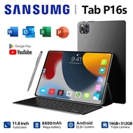 【ซื้อ1แถม6】2024ใหม่ Sansumg Tab P16s 11.8นิ้ว 5G tablet android RAM16GB ROM512GB Full HD 13-Core tablet android รองรับ2ซิมการ์ด Andorid 13.0 4g/5G แทปแล็ตของแท้ แท็บเล็ตของแท้2024 แทปเล็ตราคาถูก แท็บแล็ตของแท้ แท็บเล็ต แท็บเล็ตราคาถูก แท็บเล็ตถูกๆ