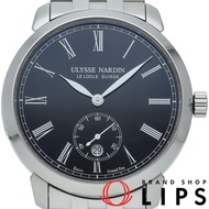 Ulysse Nardin Classico Manufacture腕錶 40毫米 Classico Manufacture 3203-136/E2 附錶盒、保固卡、錶帶，不鏽鋼材質，男錶，黑色，拋光