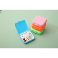 Portable 4 Slot Pill Box Organizer Plastic Pill Box