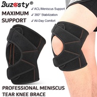 Buzesty Băng cố định gối cho đau đầu gối meniscus nước mắt Băng bảo vệ đầu gối điều chỉnh được với C