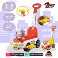 1-3 Years Old Kid Ride On Fire Truck Push Car Stroller / Mainan Lori Pemadam Kebakaran