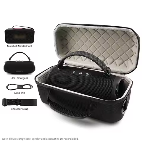 Portable Hard EVA Speaker Storage Bag for MARSHALL MIDDLETON II Audio Box for JBL CHARGE6 Travel Car