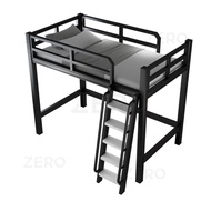 Promotional stock KM Loft Bed Iron Bed Space Saving Home Bed Bedroom Loft Bed
